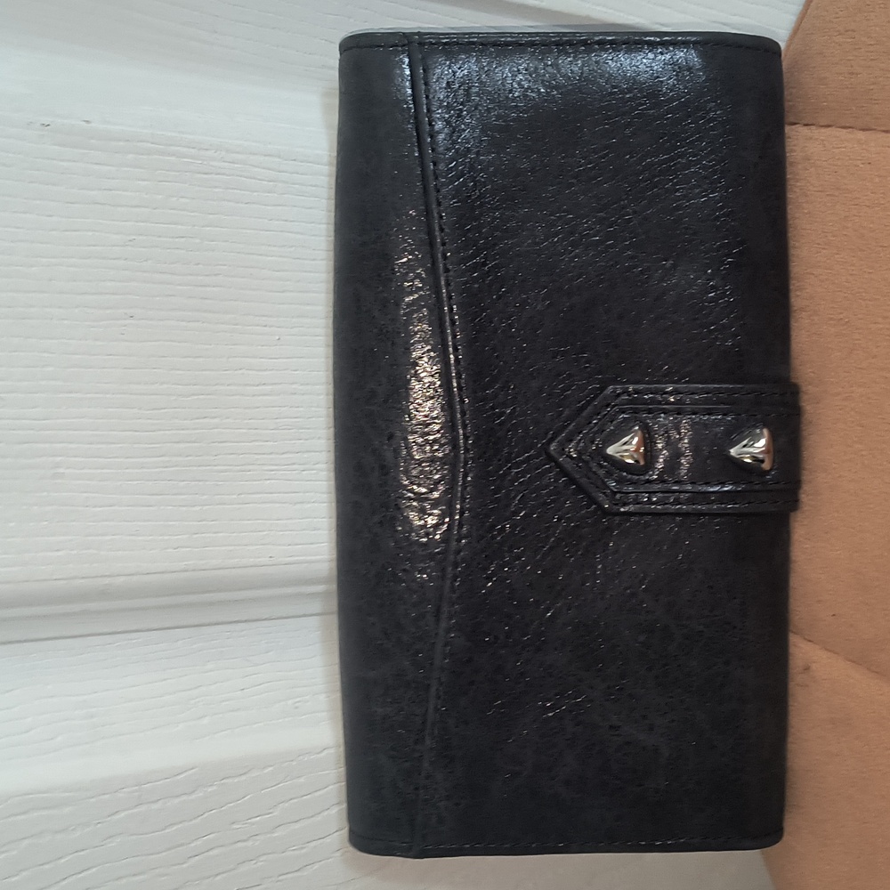 Botkier Trigger Flap Leather Wallet Black - Picture 3 of 12